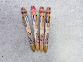 Pack 4 lapiceras colores intercambiables CAPIBARA
